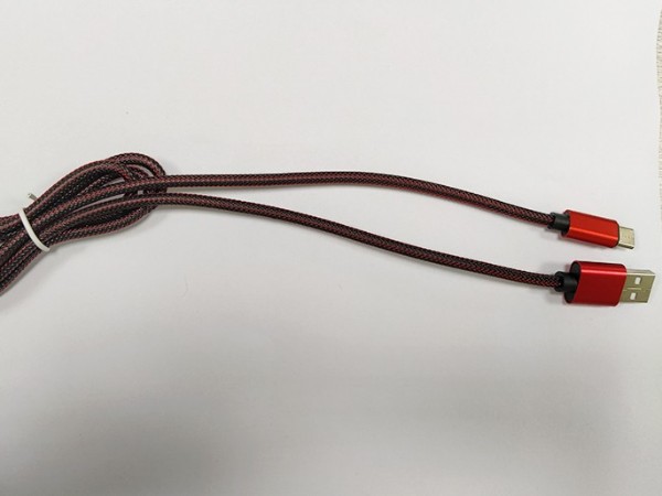 辉达娱乐2A渔网编织USB Type-A to USB Type-C数据线定制