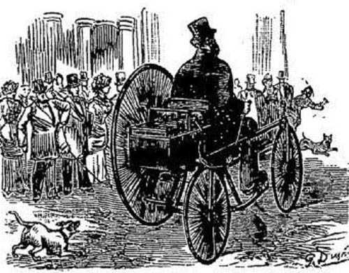 1881年的电动三轮车