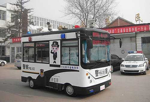 沐鸣2流动警务室广平县交警大队配备现场