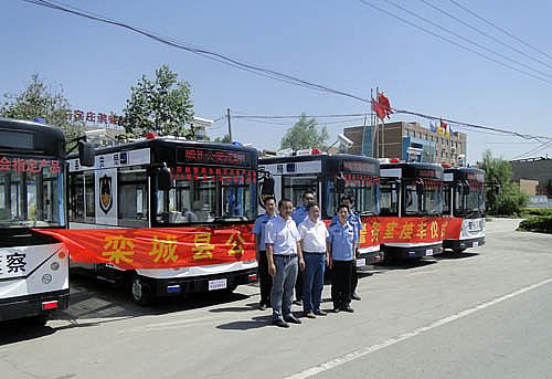 沐鸣2移动警务室栾城县公安局接车仪式