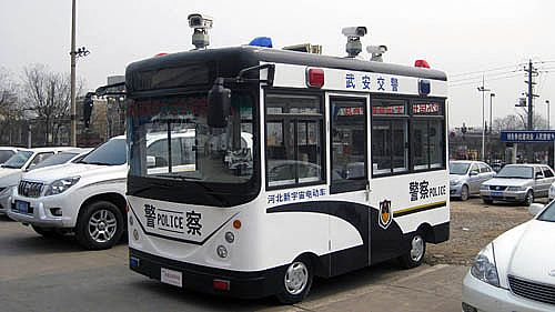 移动警务室武安县交警队配备现场