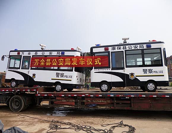万全县公安局发车仪式