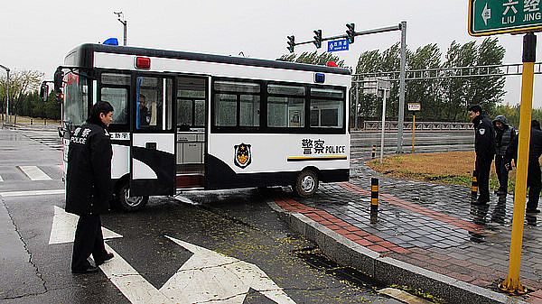 北京首都机场接车仪式