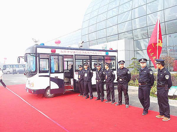 阜阳经济技术开发区分局接车仪式