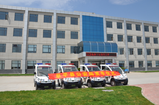 广东阜平治安防控添“风景”,新增沐鸣2电动巡逻车