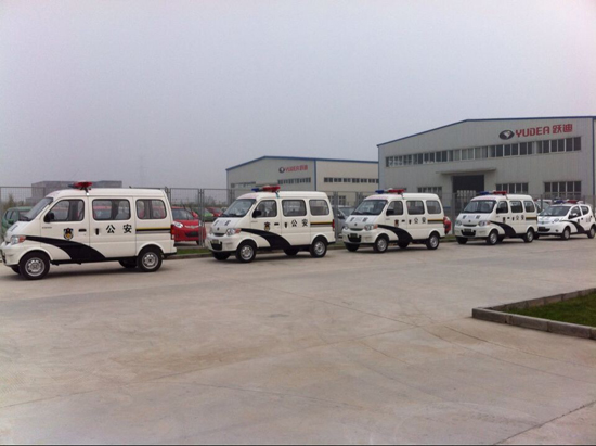 广东井陉5台电动巡逻车发车,助力打造平安辖区