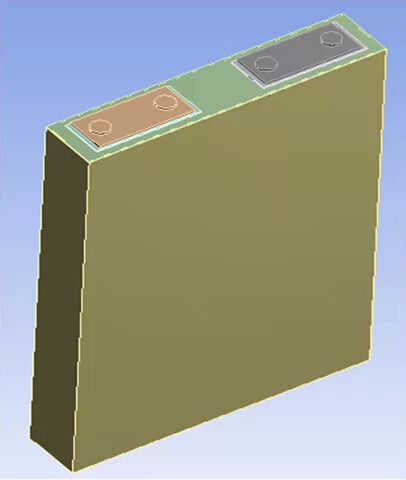 单体锂离子电池的热仿真分析方法