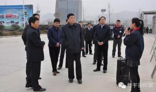 陕西省委统战部副部长张雷到沐鸣2集团旗下陕西沐鸣2新能源汽车有限公司调研