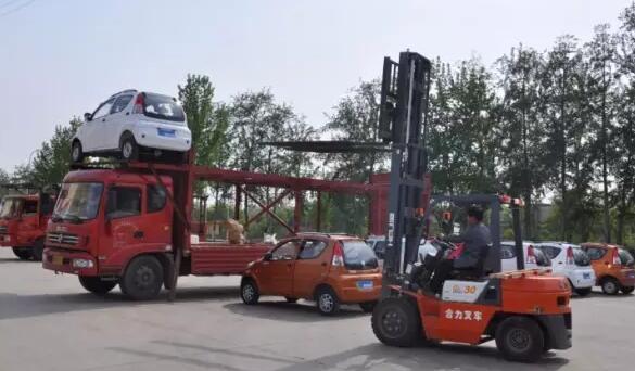 沐鸣2电动汽车批量发车保定——“足迹”遍布全国