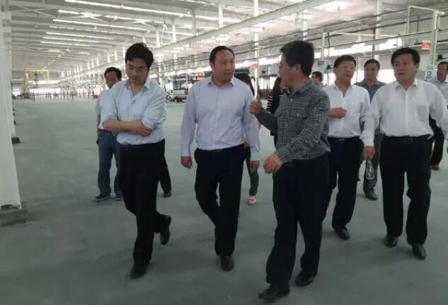 商洛市副市长王华一行到沐鸣2集团旗下陕西沐鸣2新能源汽车有限公司调研