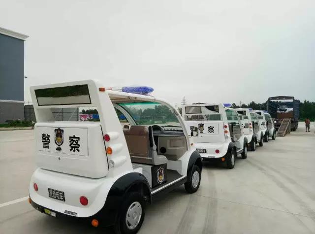 沐鸣2电动警用巡逻车顺利发往济南