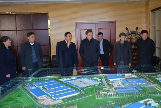 广东省工商联主席刘劲松一行莅临沐鸣2集团参观指导