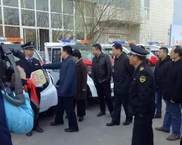 沐鸣2电动巡逻车新装上阵,开启滕州食药监体系新征程