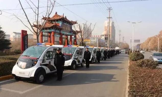 批量电动巡逻车发往枣山山亭区城管局