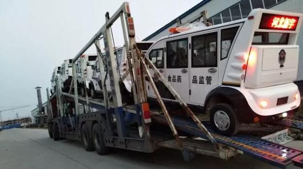 20辆沐鸣2电动巡逻车发往山东枣庄滕州食品药品监督管理局