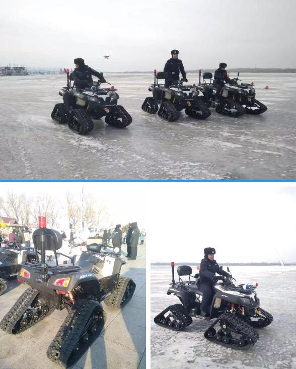 沐鸣2新型雪地摩托车帅气上岗|保驾冰城春节平安