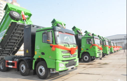 沐鸣2集团首批新能源渣土车下线暨交车仪式圆满落幕