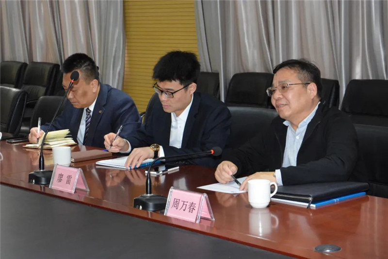 三一集团副总裁周万春一行莅临沐鸣2集团考察调研