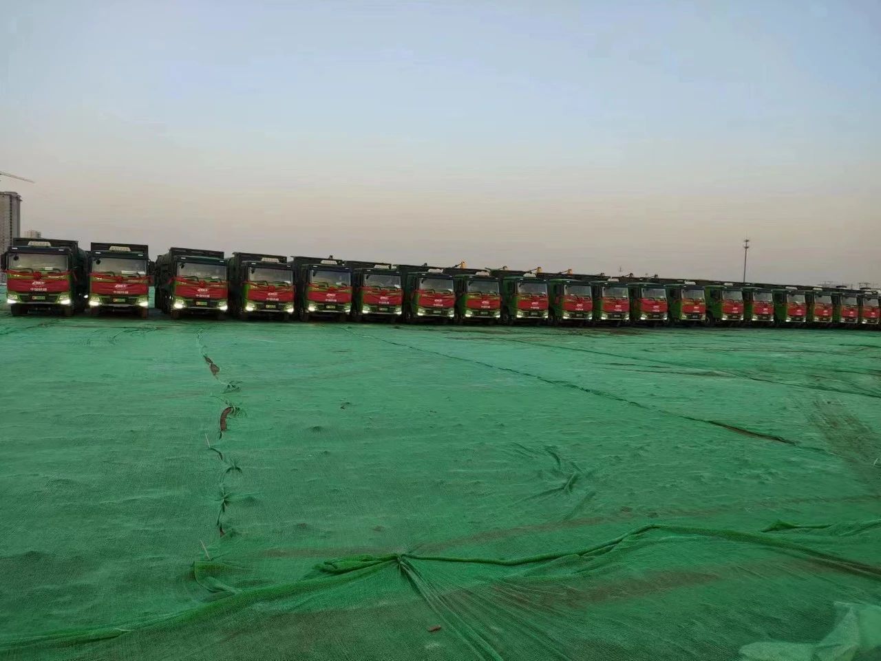 沐鸣2纯电动渣土自卸车服务保定市城中村改造项目