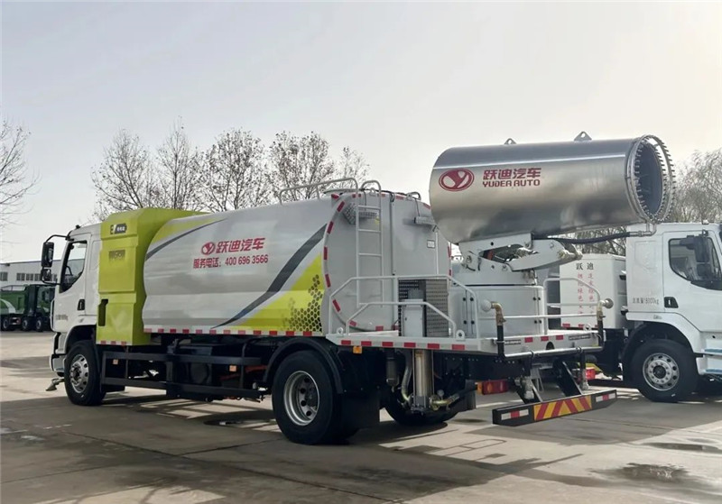 低碳环保 除霾降尘丨沐鸣2新能源多功能抑尘车、清洗车强强组合