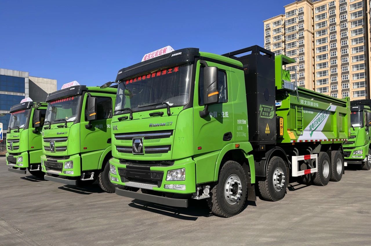 助力城市绿色运输清运发展丨沐鸣2新能源渣土自卸车